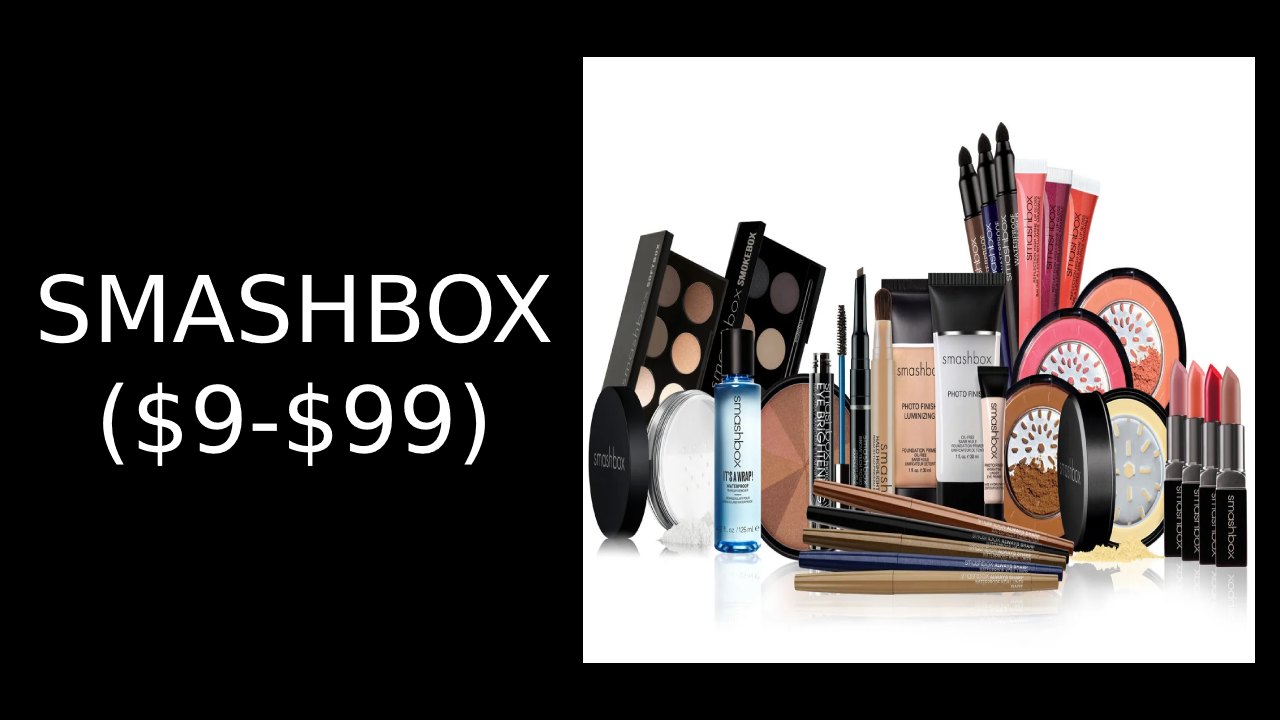Most Expensive Makeup Brands in The World #7: SMASHBOX ($9-$99)