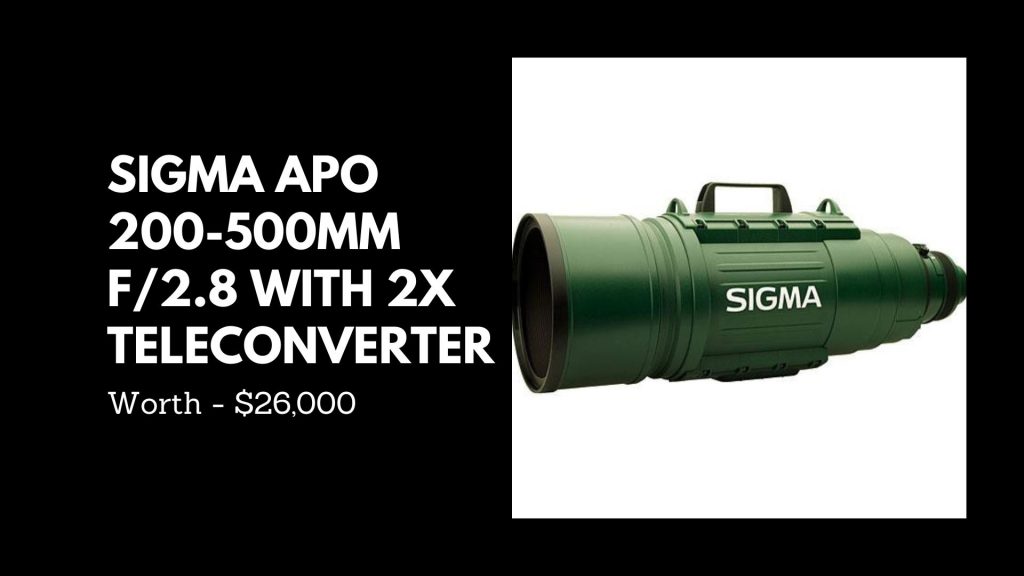 SIGMA APO 200-500MM F/2.8 WITH 2X TELECONVERTER