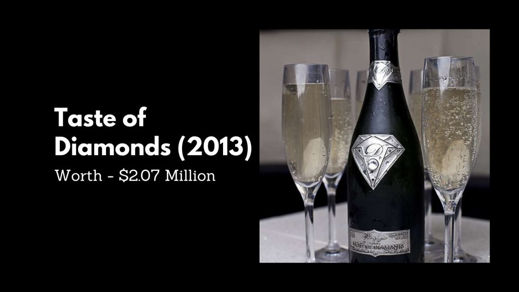 Taste of Diamonds (2013) - 1st Most Expensive Champagne Bottles