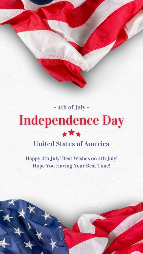 Happy 4th of July image for Instagram Story