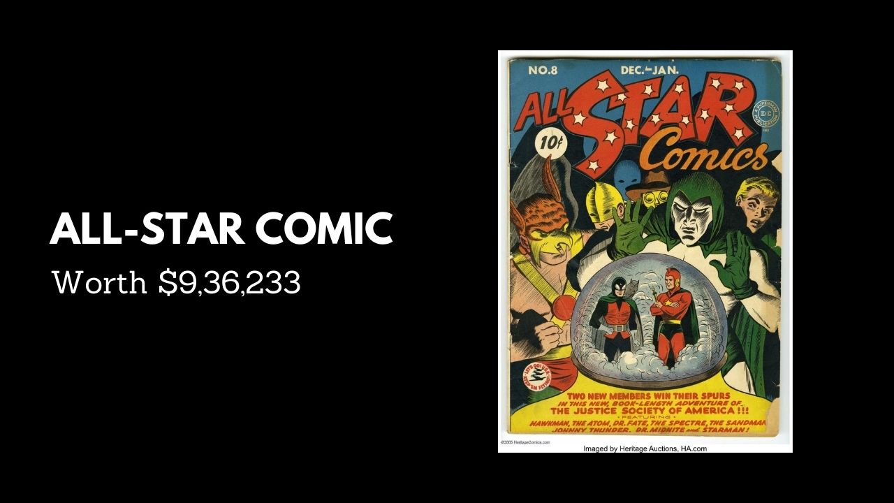 All-Star Comic - Worth $936,233 [Most Expensive Comic Books]