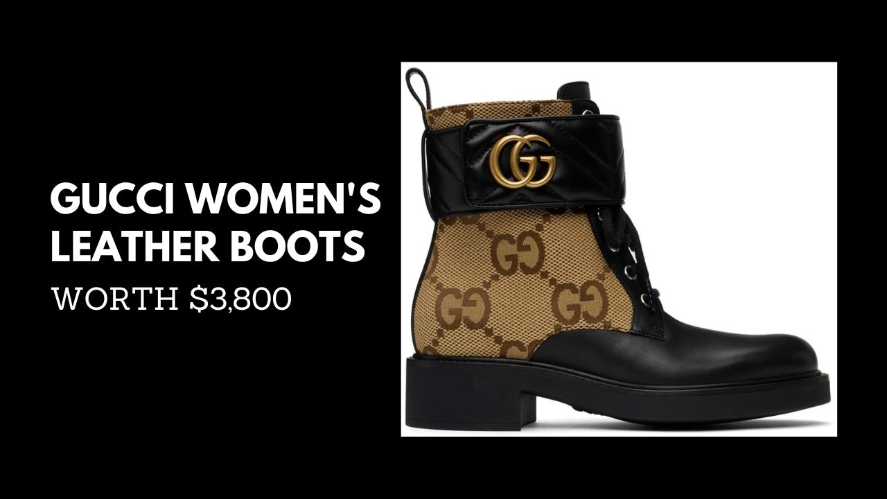 Gucci Women's Leather Boots- Worth $3,800