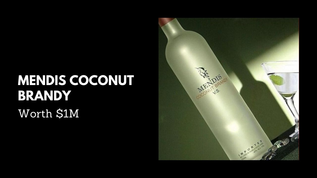 #4. Mendis Coconut Brandy - Worth $1M (Most Expensive Alcoholic Drinks in the World)