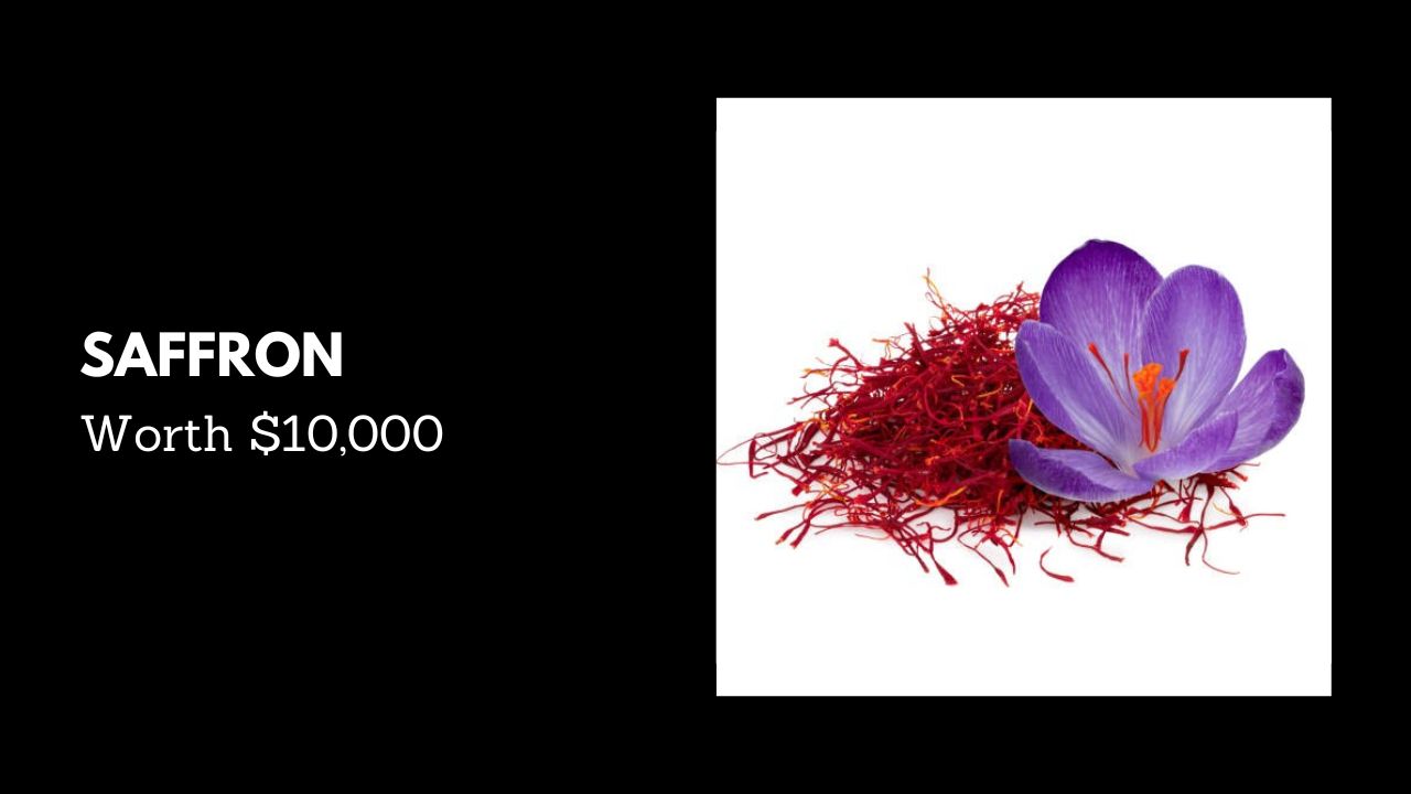 #3. Saffron - Worth $10,000