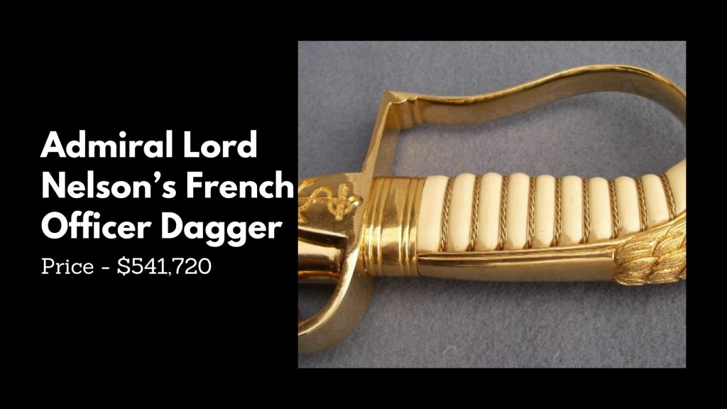 Admiral Lord Nelson’s French Officer Dagger