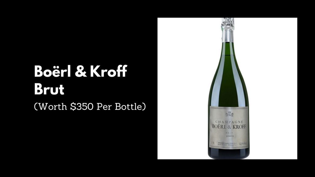 Boërl & Kroff Brut - 10th Most Expensive Bottles of Champagne