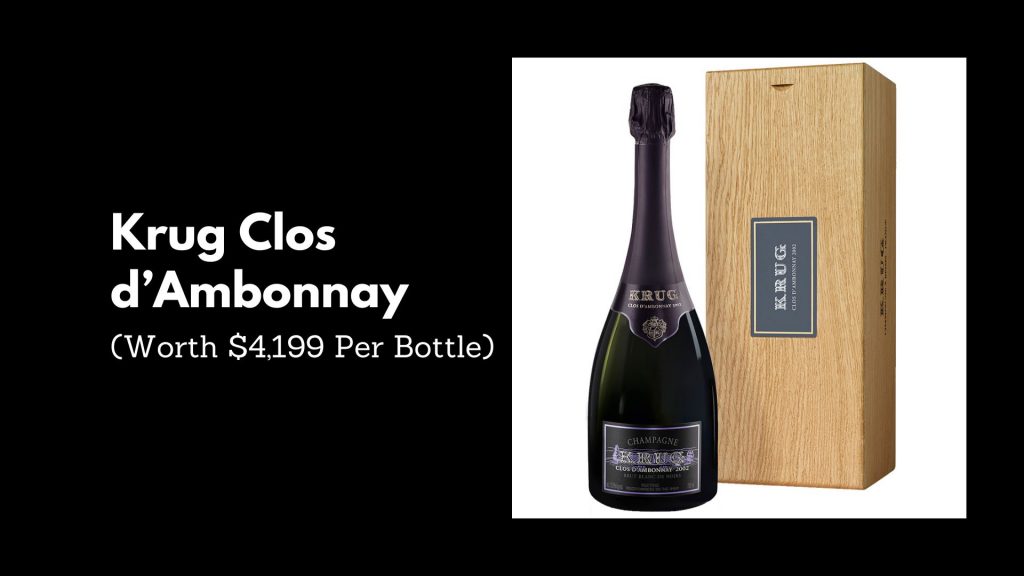 Krug Clos d’Ambonnay - 7th Most Expensive Bottles of Champagne