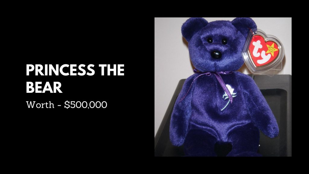 PRINCESS THE BEAR - 2nd Most Expensive Beanie Babies