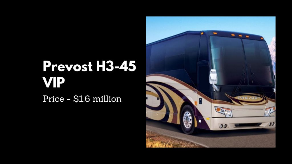 Prevost H3-45 VIP - 3rd Leading Most Convenient and Pricey RVs in the World