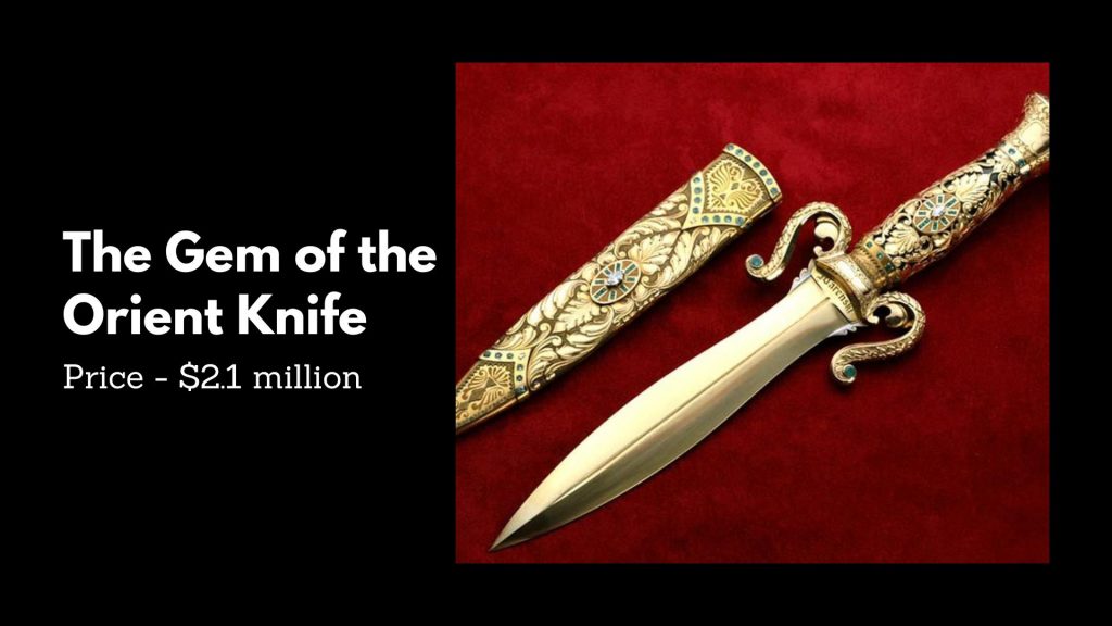 The Gem of the Orient Knife - 5th Most Expensive Swords