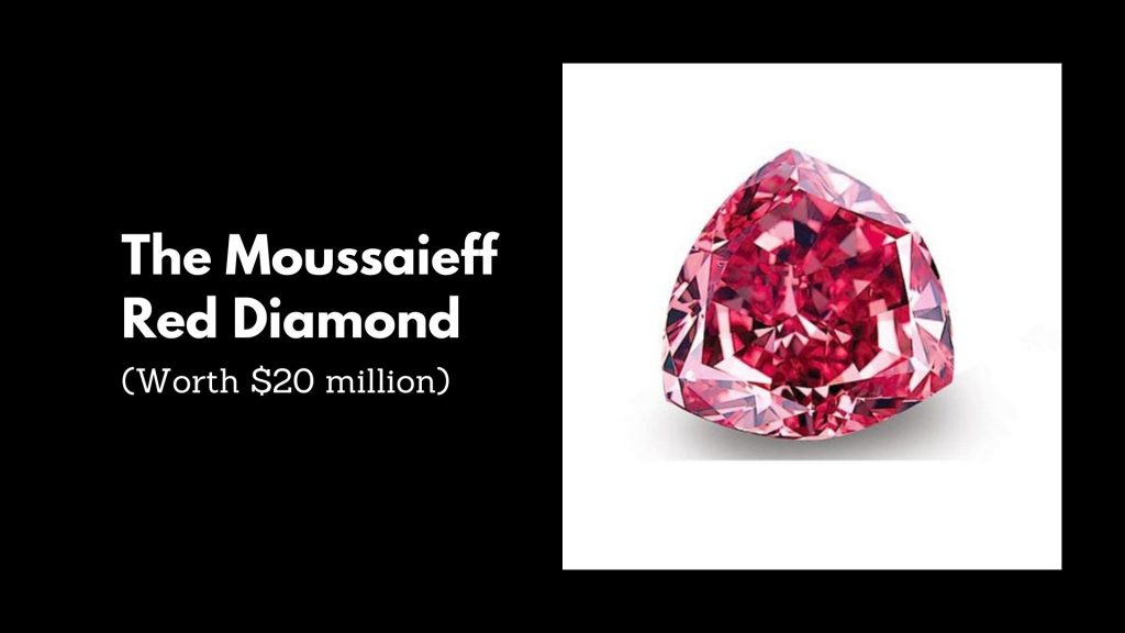 The Moussaieff Red Diamond - 9th most expensive diamonds in the world