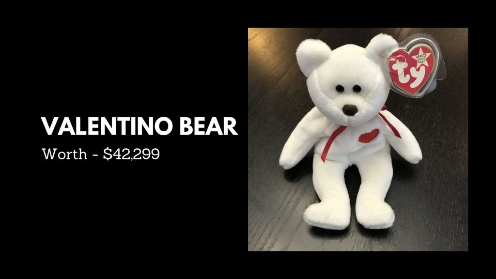 VALENTINO BEAR - 5th Most Expensive Beanie Babies