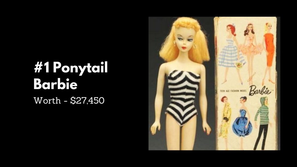 #1 Ponytail Barbie - 4th Most Expensive Barbie Dolls 