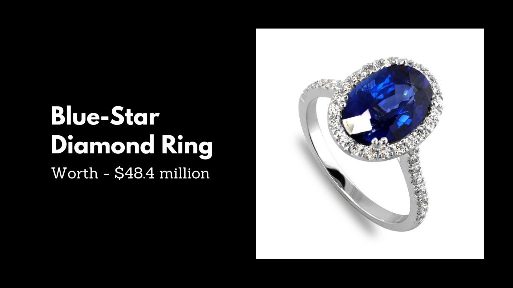 Blue-Star Diamond Ring - 4th Most Expensive Engagement Rings