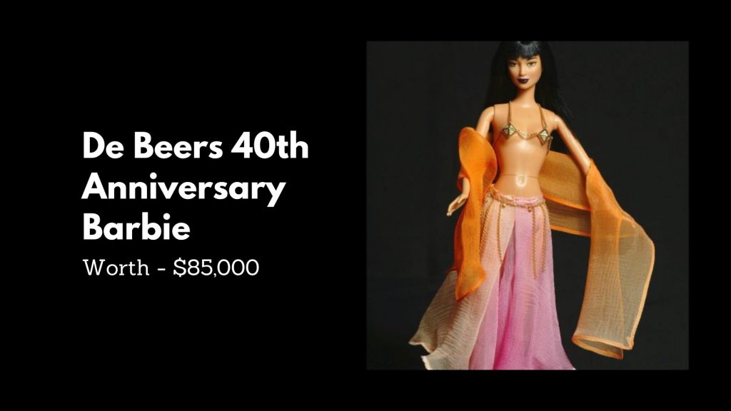 De Beers 40th Anniversary Barbie - 3rd Most Expensive Barbie Dolls