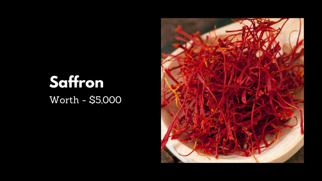 Saffron - 1st in Most Expensive Spices