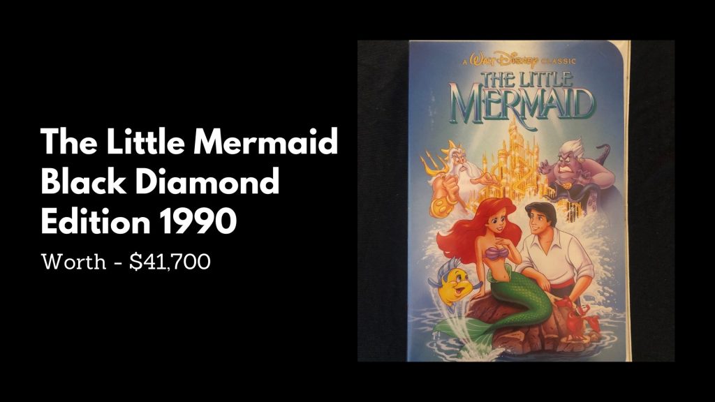 The Little Mermaid Black Diamond Edition 1990 - 1st Most Expensive VHS Tapes